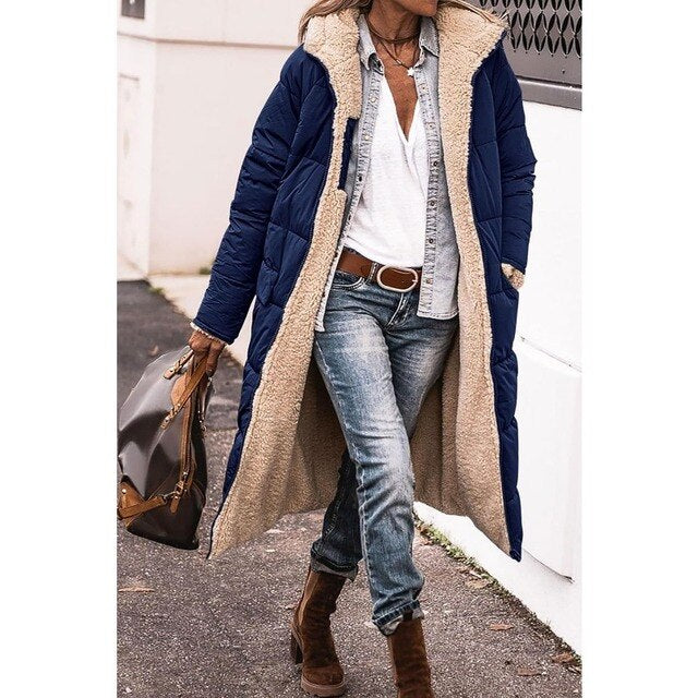 Ariadna - Lange wendbare Damenwinterjacke