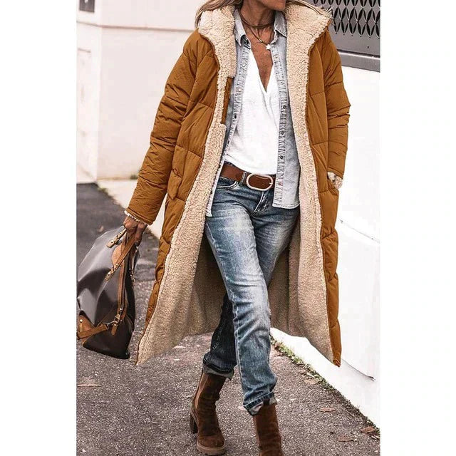 Ariadna - Lange wendbare Damenwinterjacke
