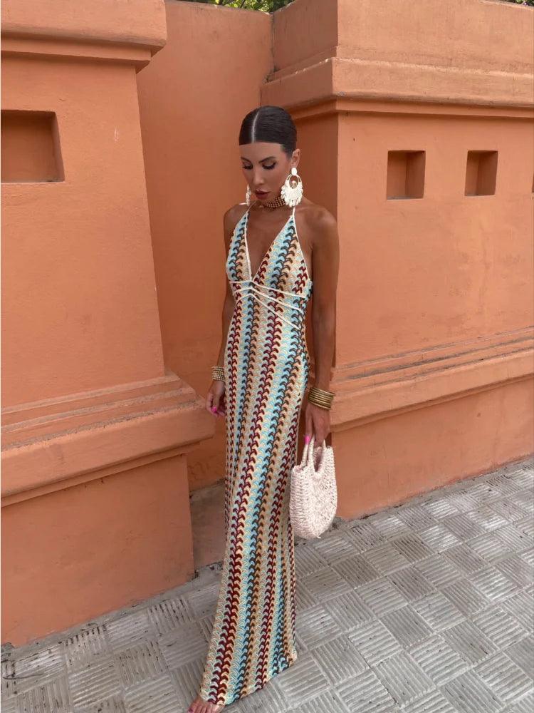 Luna – Ärmelloses Sommerkleid mit V-Ausschnitt