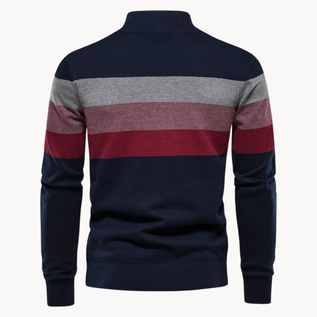 Rook - Männer-Pullover mit Viertel-Zipper