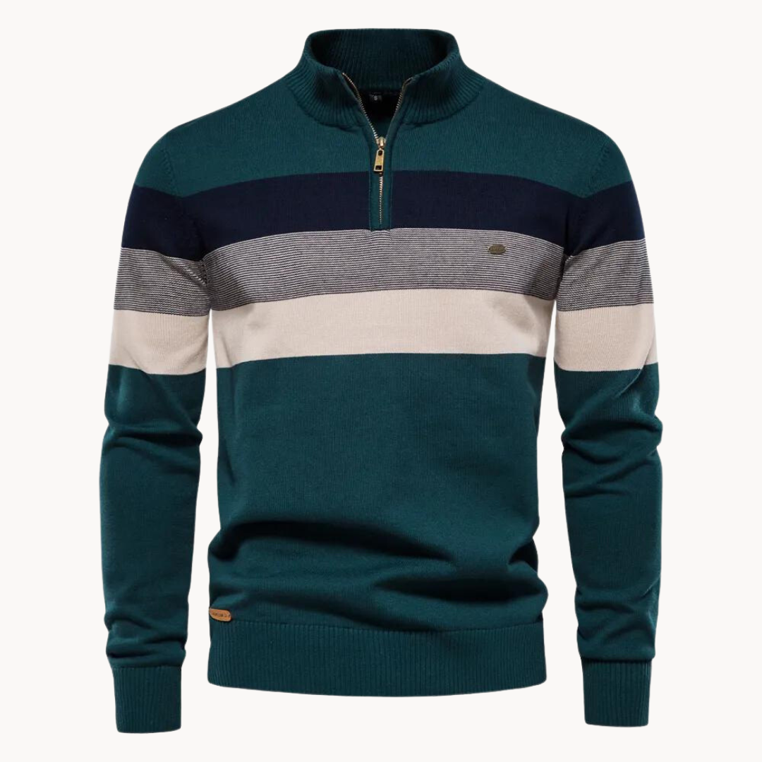 Rook - Männer-Pullover mit Viertel-Zipper