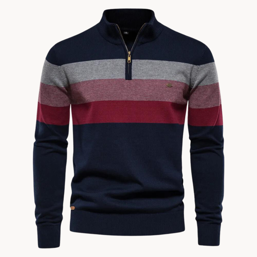 Rook - Männer-Pullover mit Viertel-Zipper