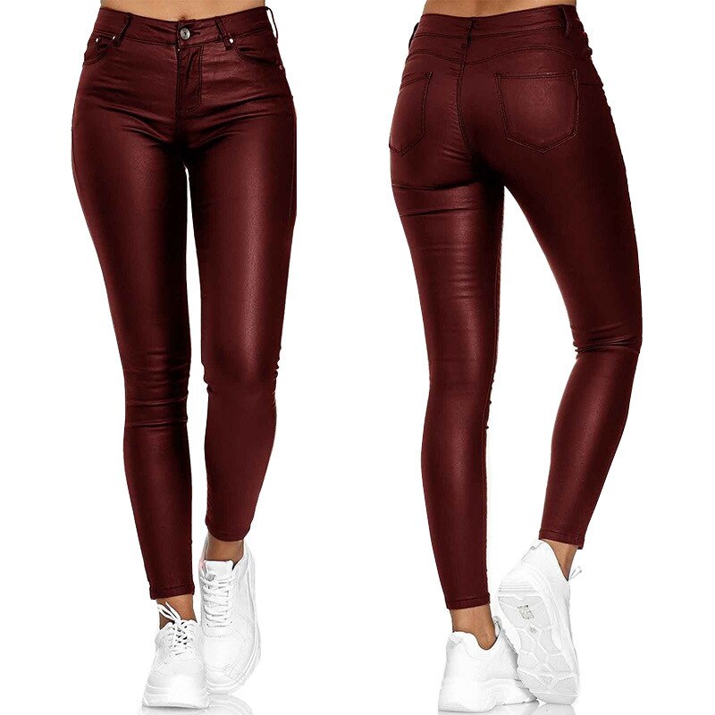 Dina – Stretch-Kunstlederhose