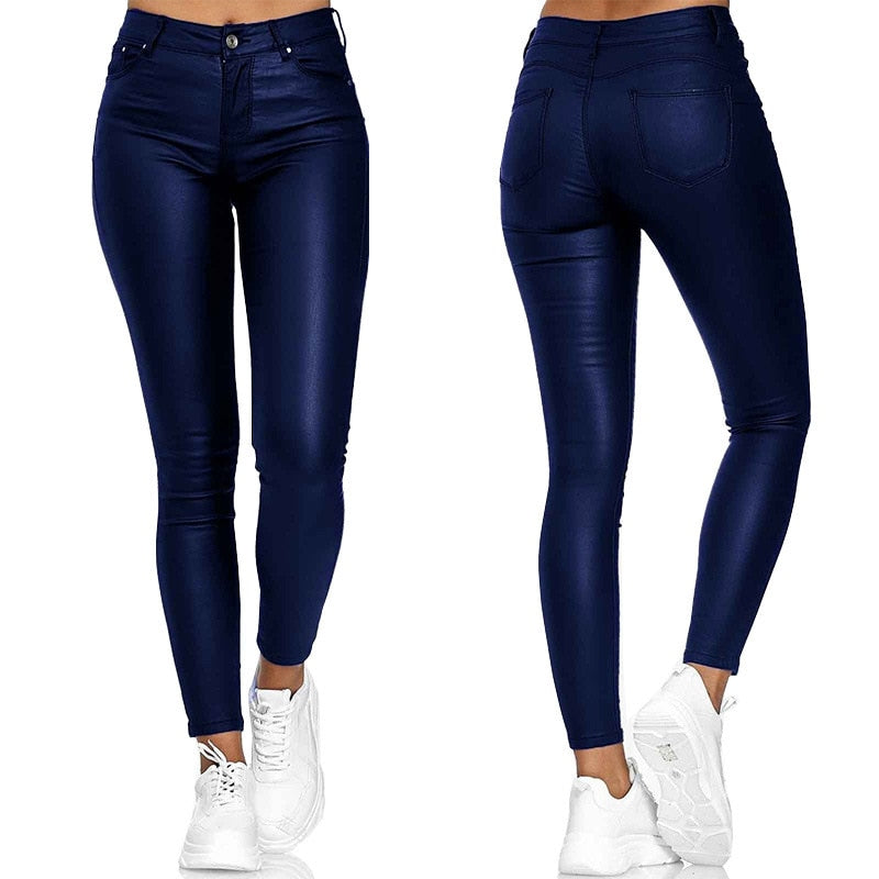 Dina – Stretch-Kunstlederhose