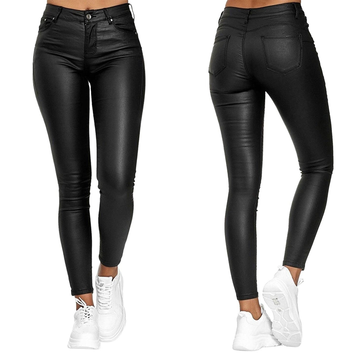 Dina – Stretch-Kunstlederhose