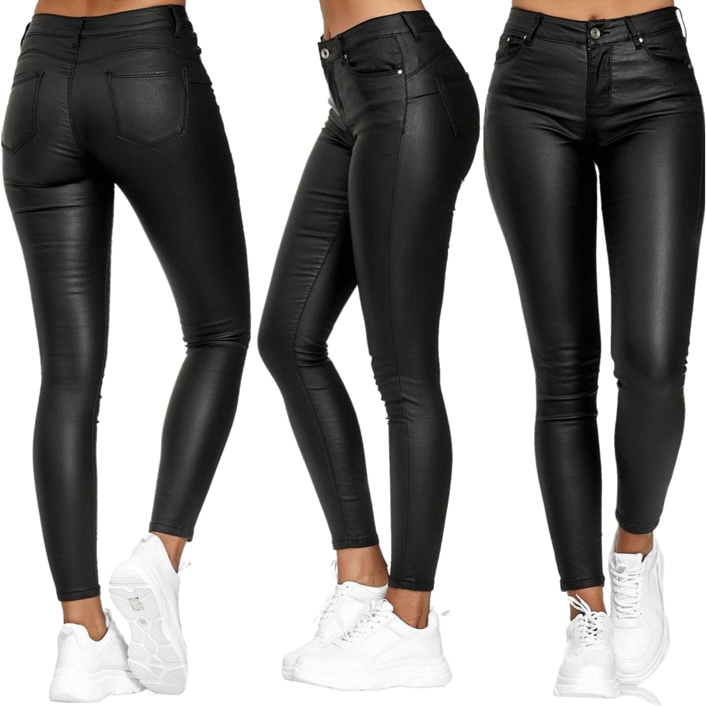 Dina – Stretch-Kunstlederhose