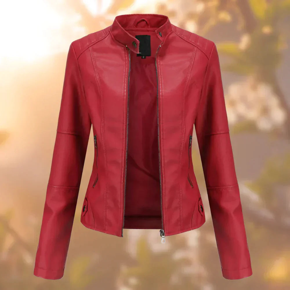 Hallec – Damen Lederjacke