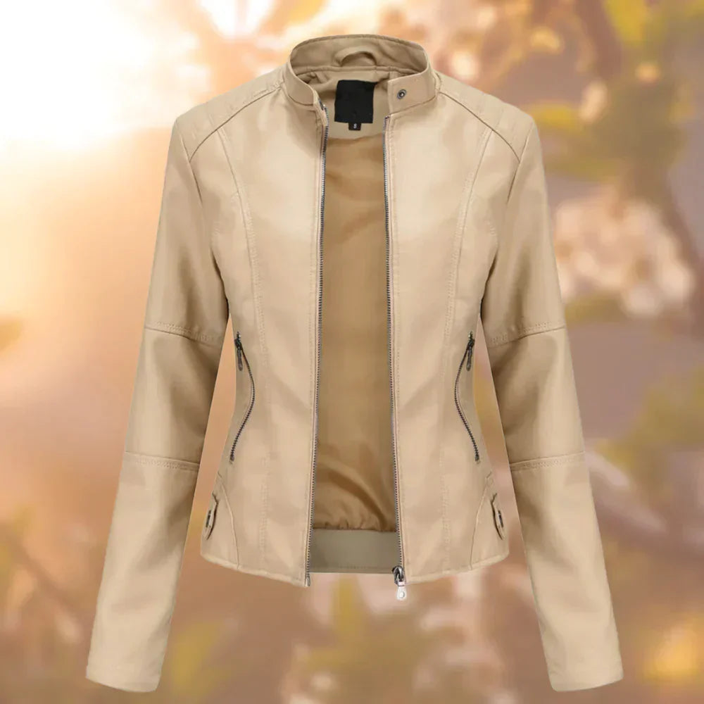 Hallec – Damen Lederjacke