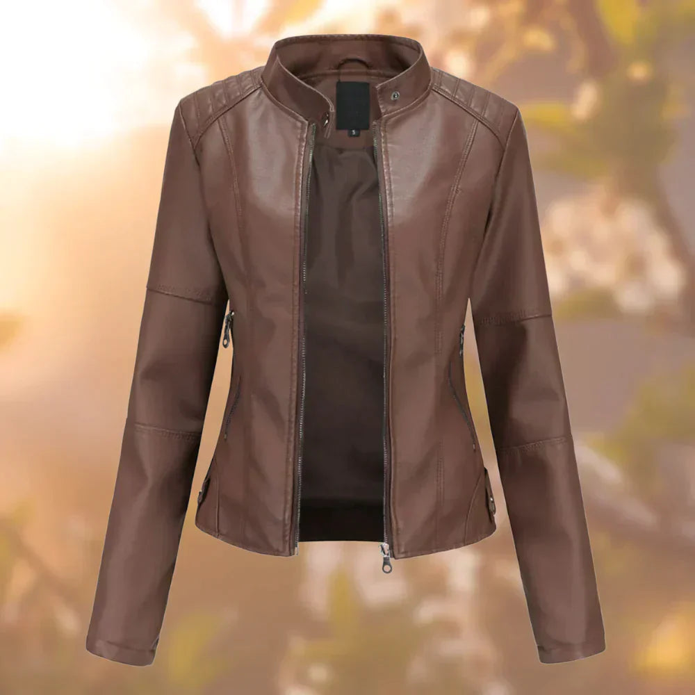 Hallec – Damen Lederjacke