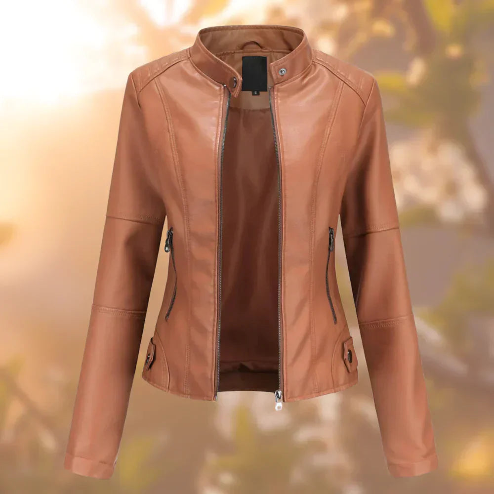 Hallec – Damen Lederjacke