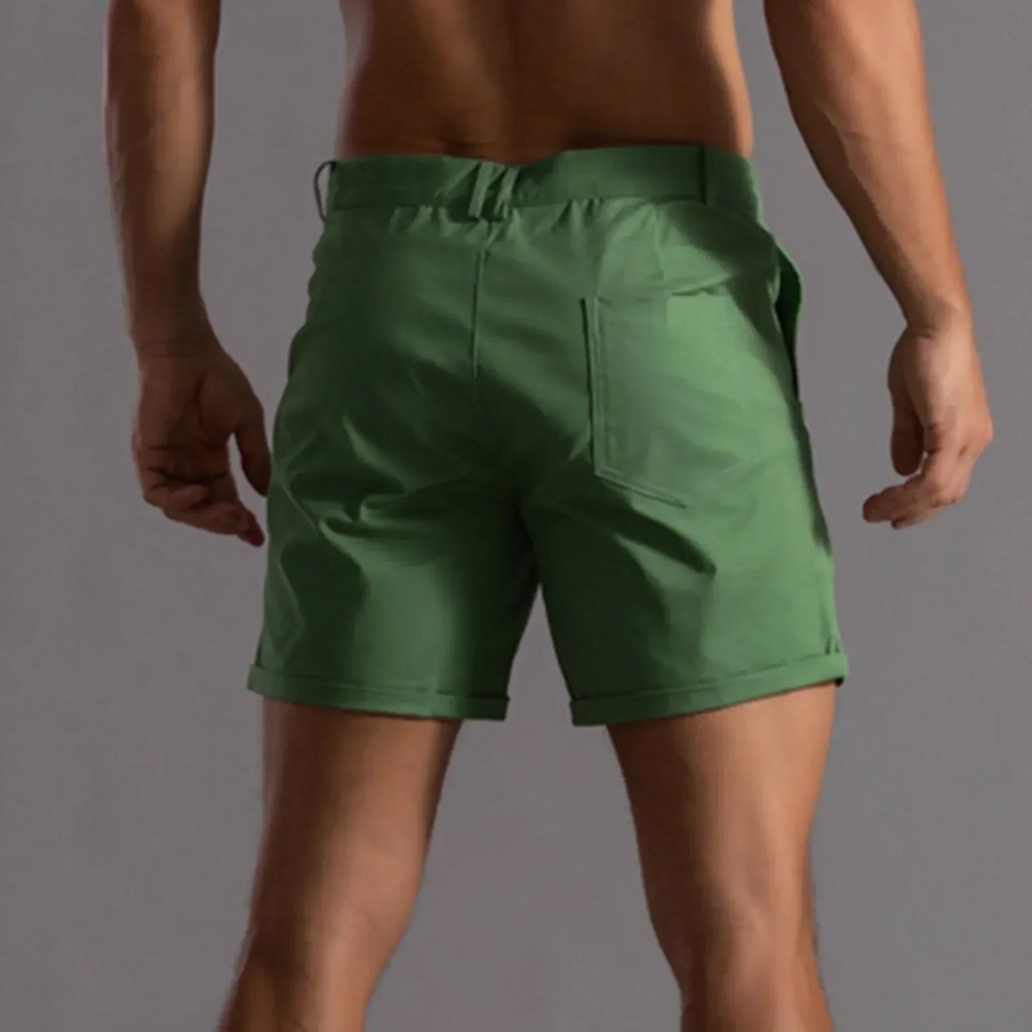 Andrie - Kurze Chino Hose für Herren Sommer Schick