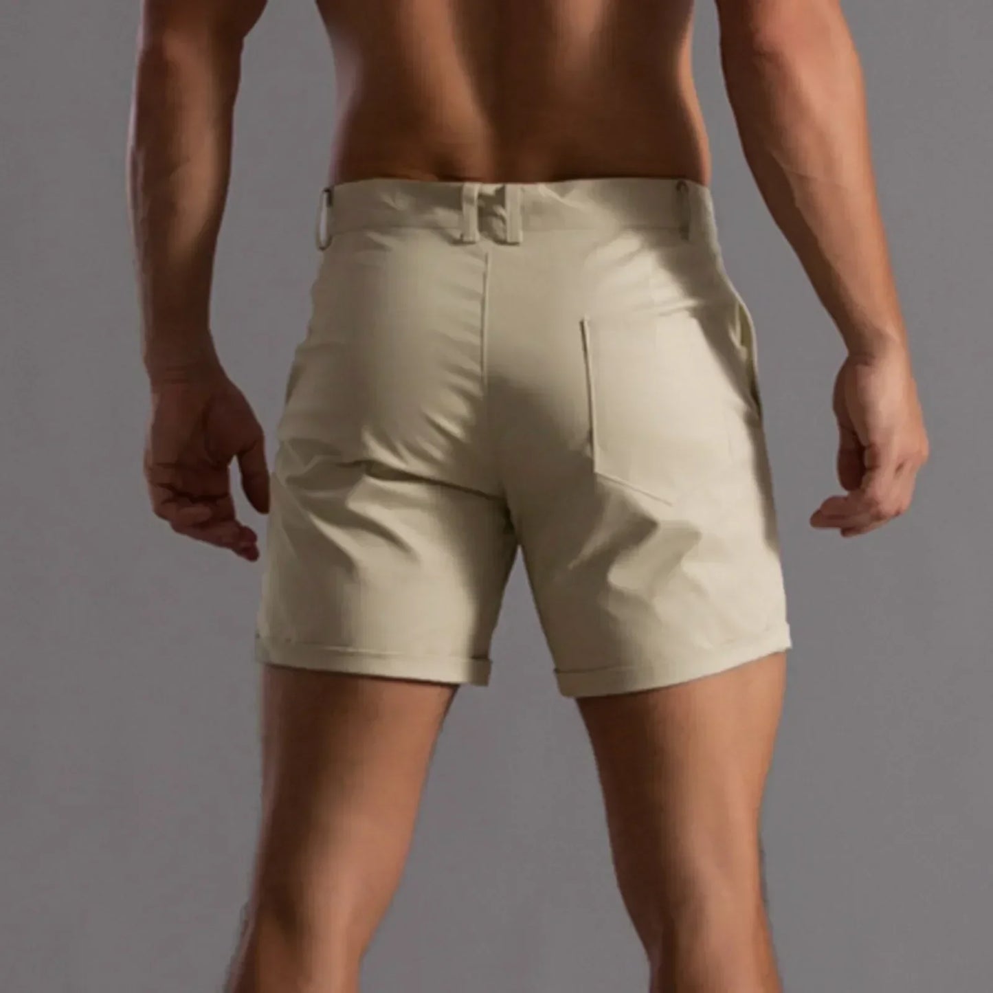 Andrie - Kurze Chino Hose für Herren Sommer Schick