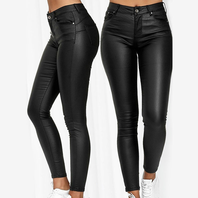 Dina – Stretch-Kunstlederhose