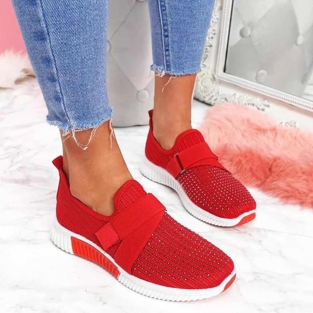 Ines – Slip-On Sneakers mit Klettverschluss