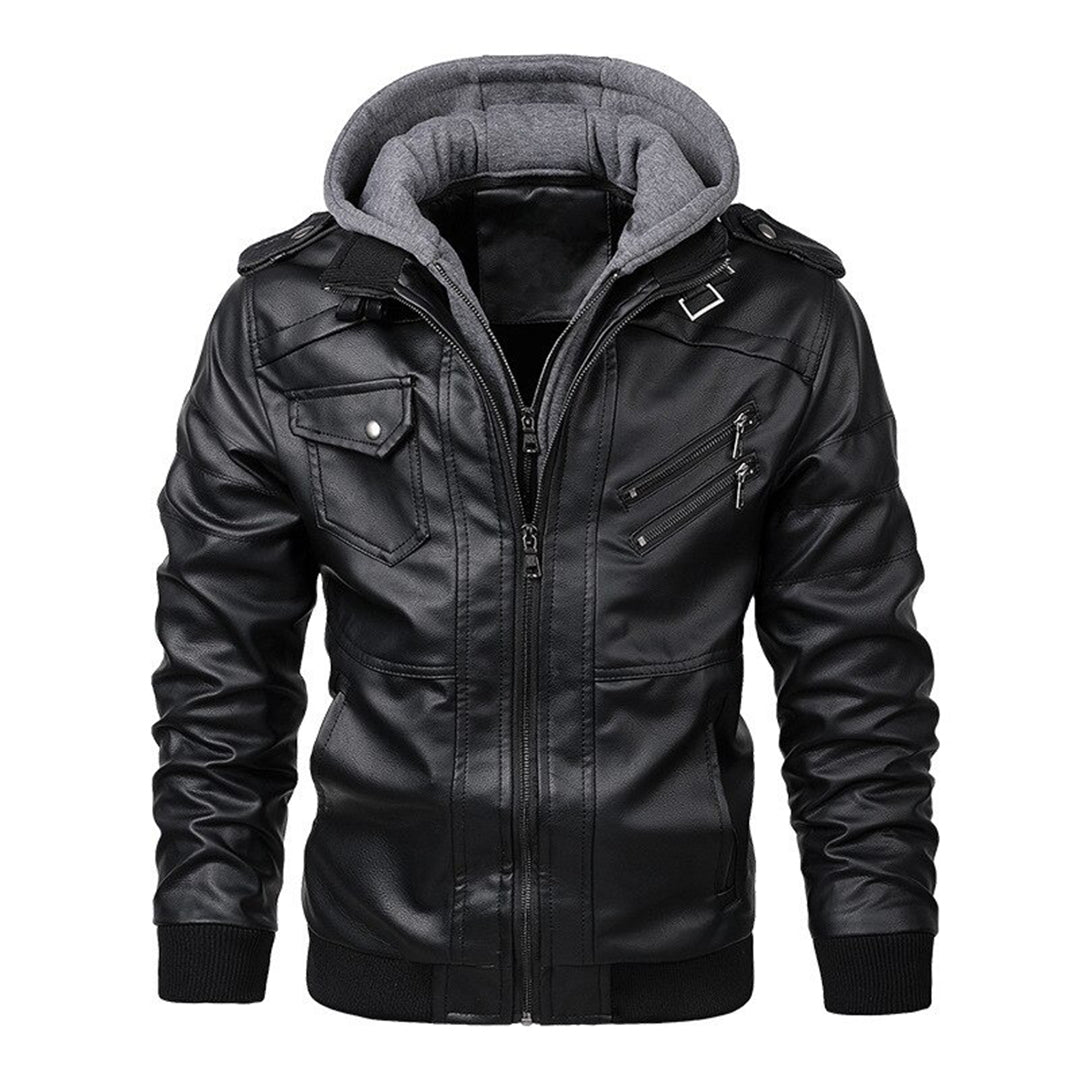 Legolas - Coole Lederjacke mit Kapuze für Männer