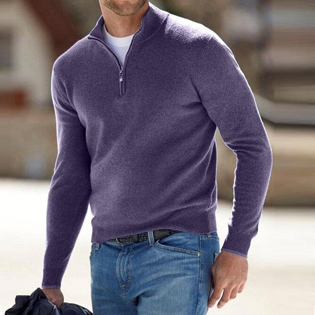 Franco - V-Neck Pullover mit Zipper