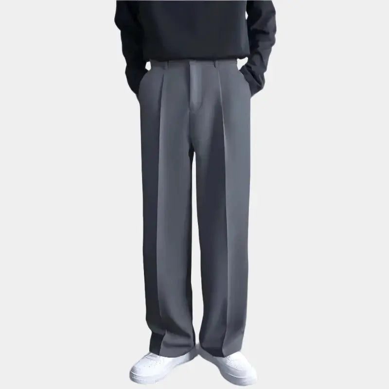 Emil – Breite Herren-Hose mit Falten