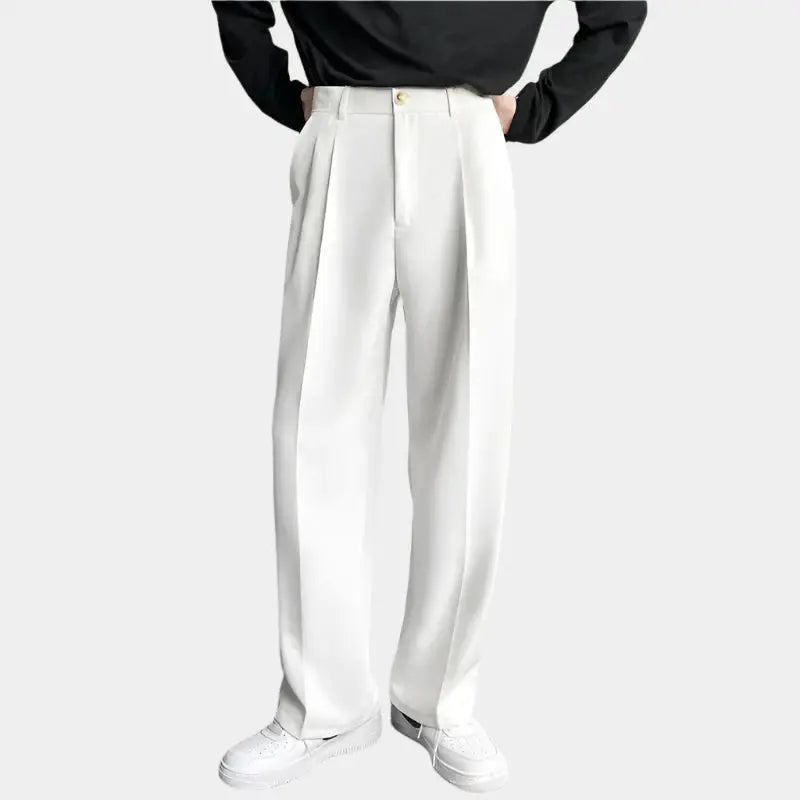 Emil – Breite Herren-Hose mit Falten
