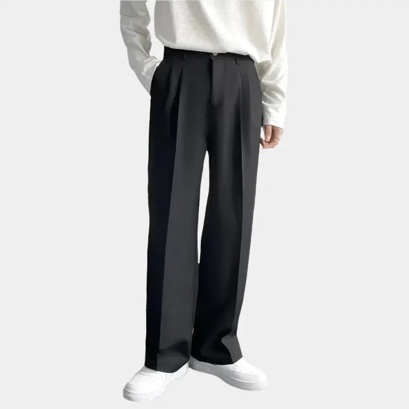 Emil – Breite Herren-Hose mit Falten