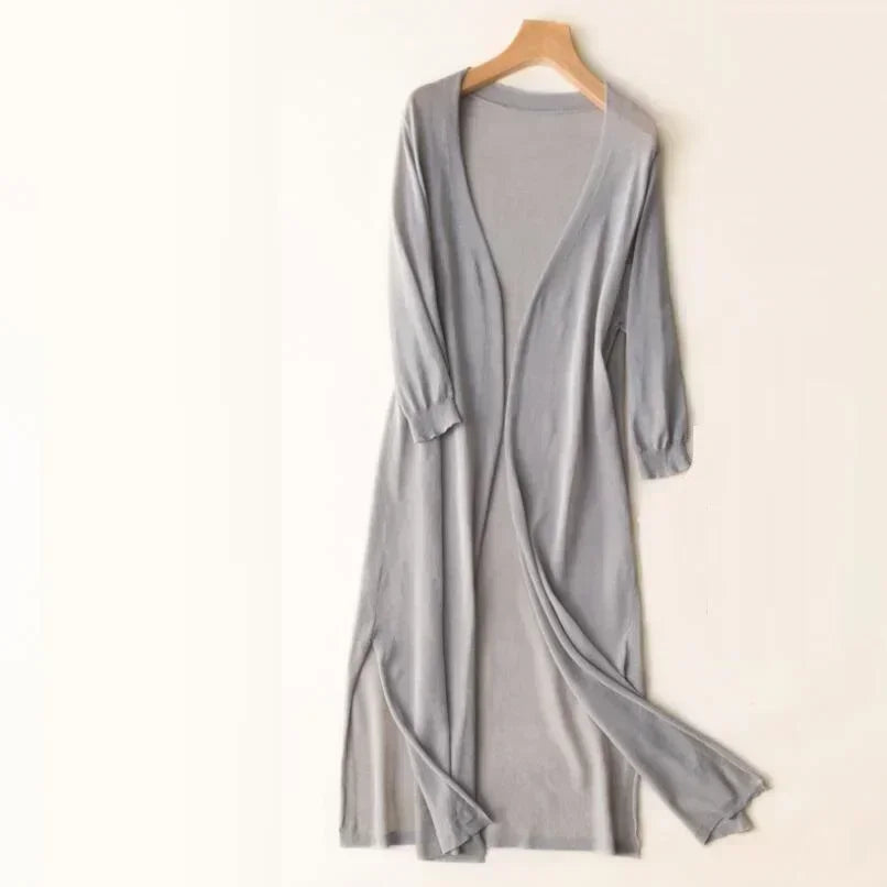 Freya – Leichte Strickjacke mit 3/4-Ärmeln