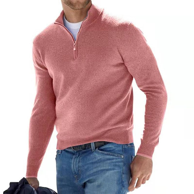 Franco - V-Neck Pullover mit Zipper