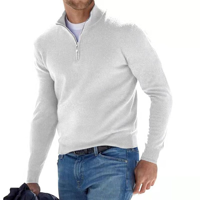 Franco - V-Neck Pullover mit Zipper