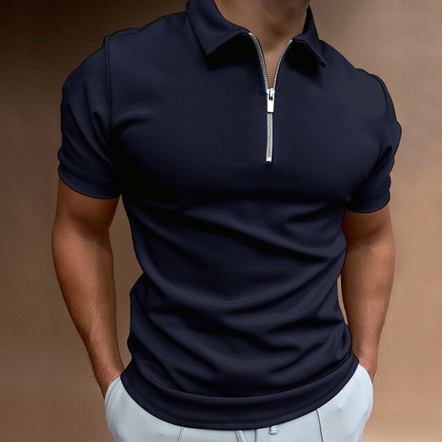 Tarek - Lässiges Polohemd mit Zipper