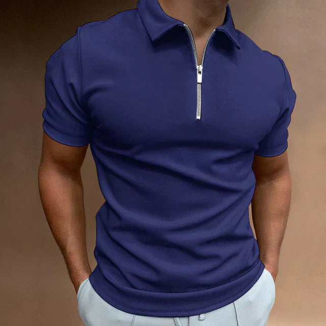 Tarek - Lässiges Polohemd mit Zipper