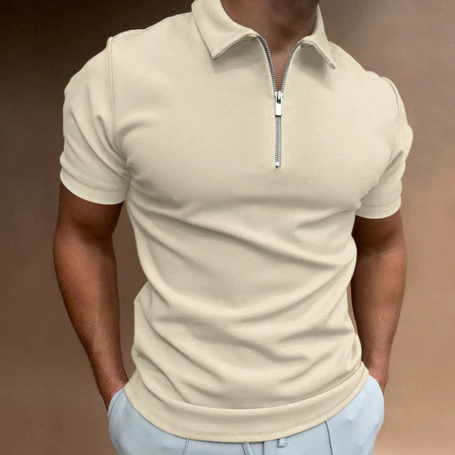 Tarek - Lässiges Polohemd mit Zipper