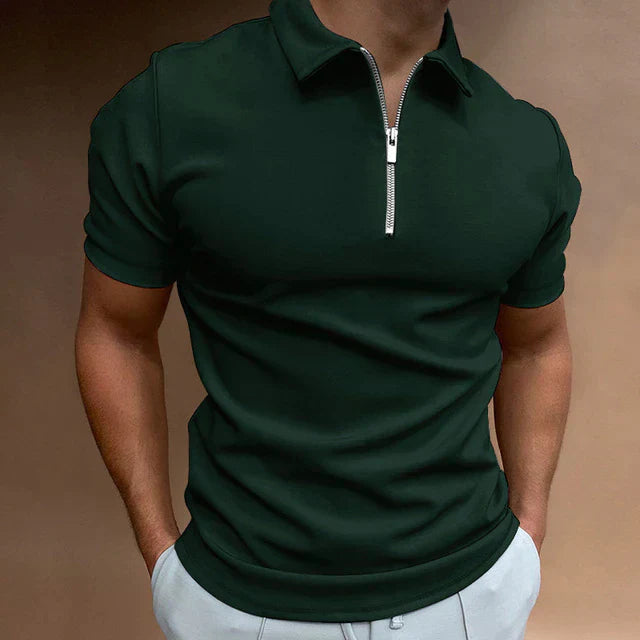 Tarek - Lässiges Polohemd mit Zipper