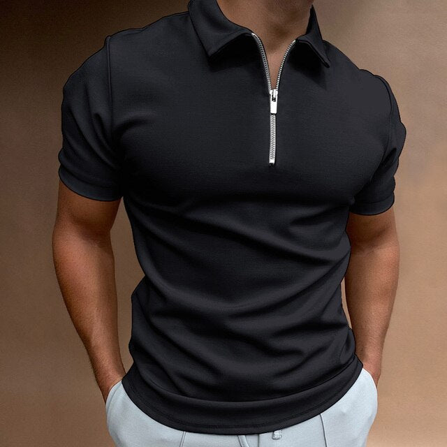 Tarek - Lässiges Polohemd mit Zipper