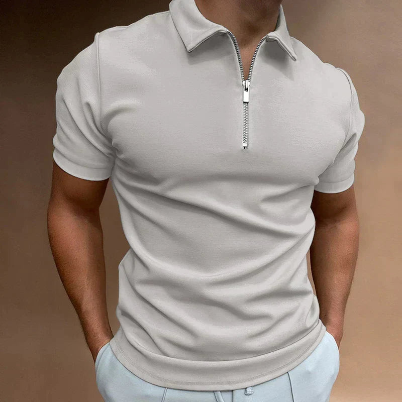 Tarek - Lässiges Polohemd mit Zipper