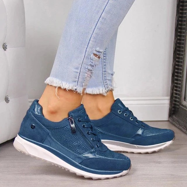 Livia – Reißverschluss-Sneaker mit Komfortsohle
