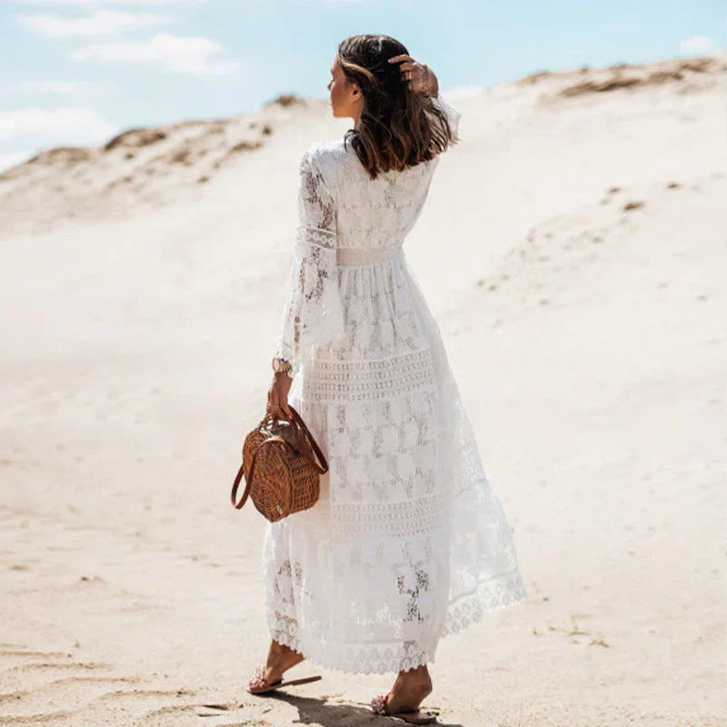 Arya - Langes Boho-Kleid, für Herbst & Frühling