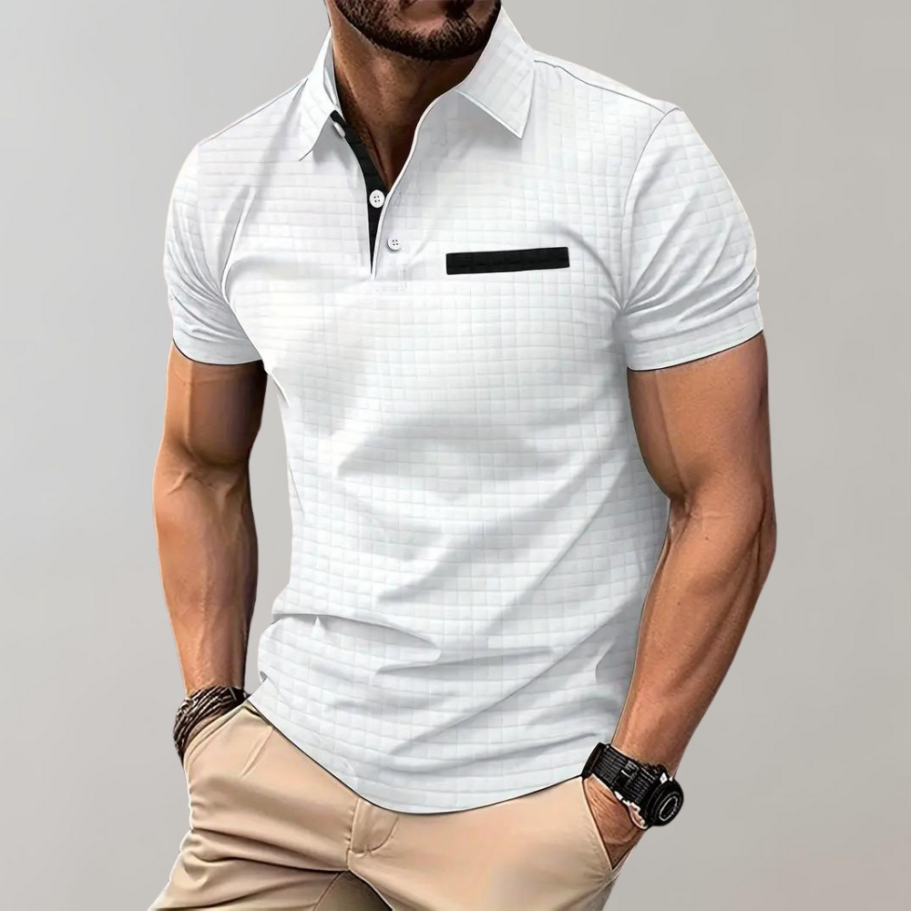 Jamison - Slim-Fit-Polohemd mit Karomuster für Herren