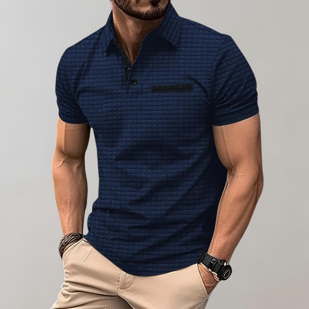 Jamison - Slim-Fit-Polohemd mit Karomuster für Herren