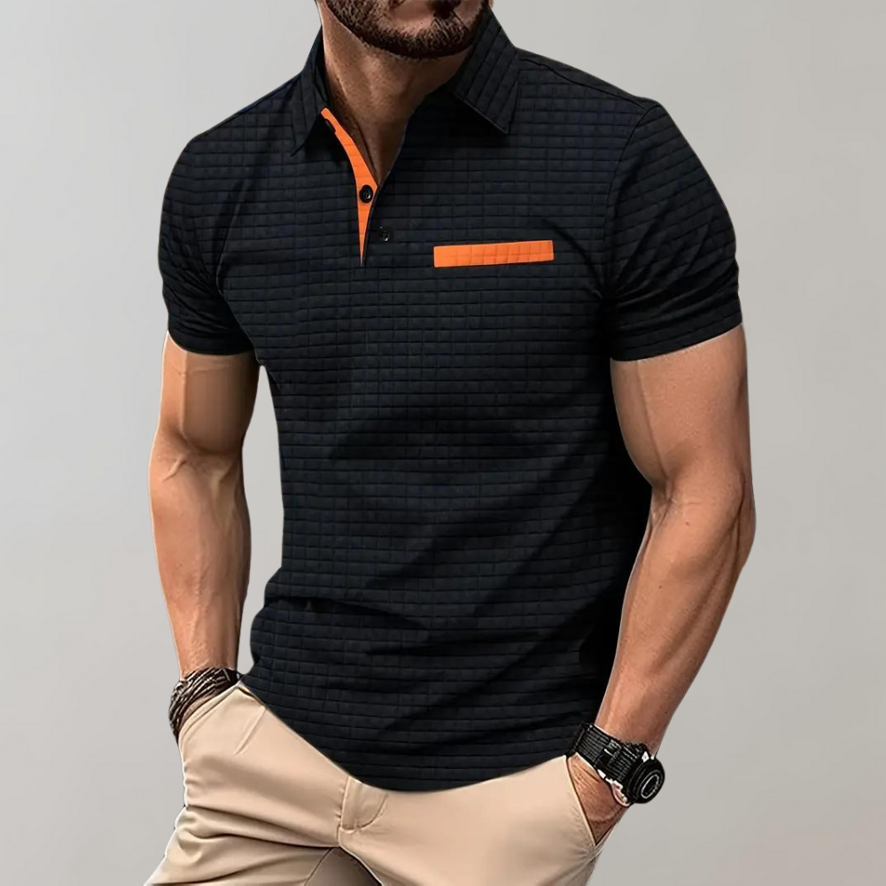 Jamison - Slim-Fit-Polohemd mit Karomuster für Herren