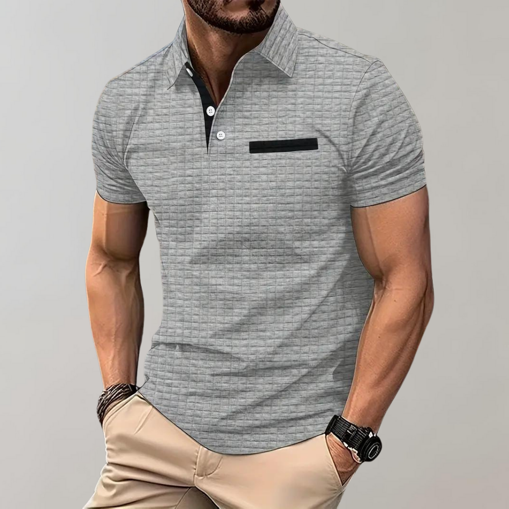 Jamison - Slim-Fit-Polohemd mit Karomuster für Herren