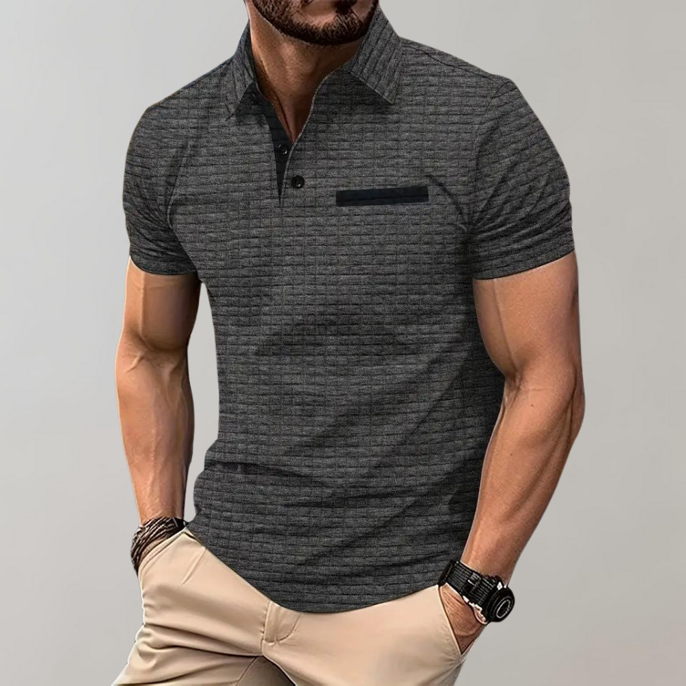Jamison - Slim-Fit-Polohemd mit Karomuster für Herren
