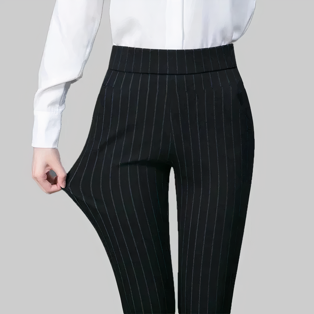 Wenda - Hoch taillierte Hose mit Gummizug für Damen