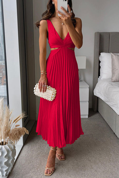 Myrcella - Damen Maxikleid mit Falten, Bequem & Zeitgemäß