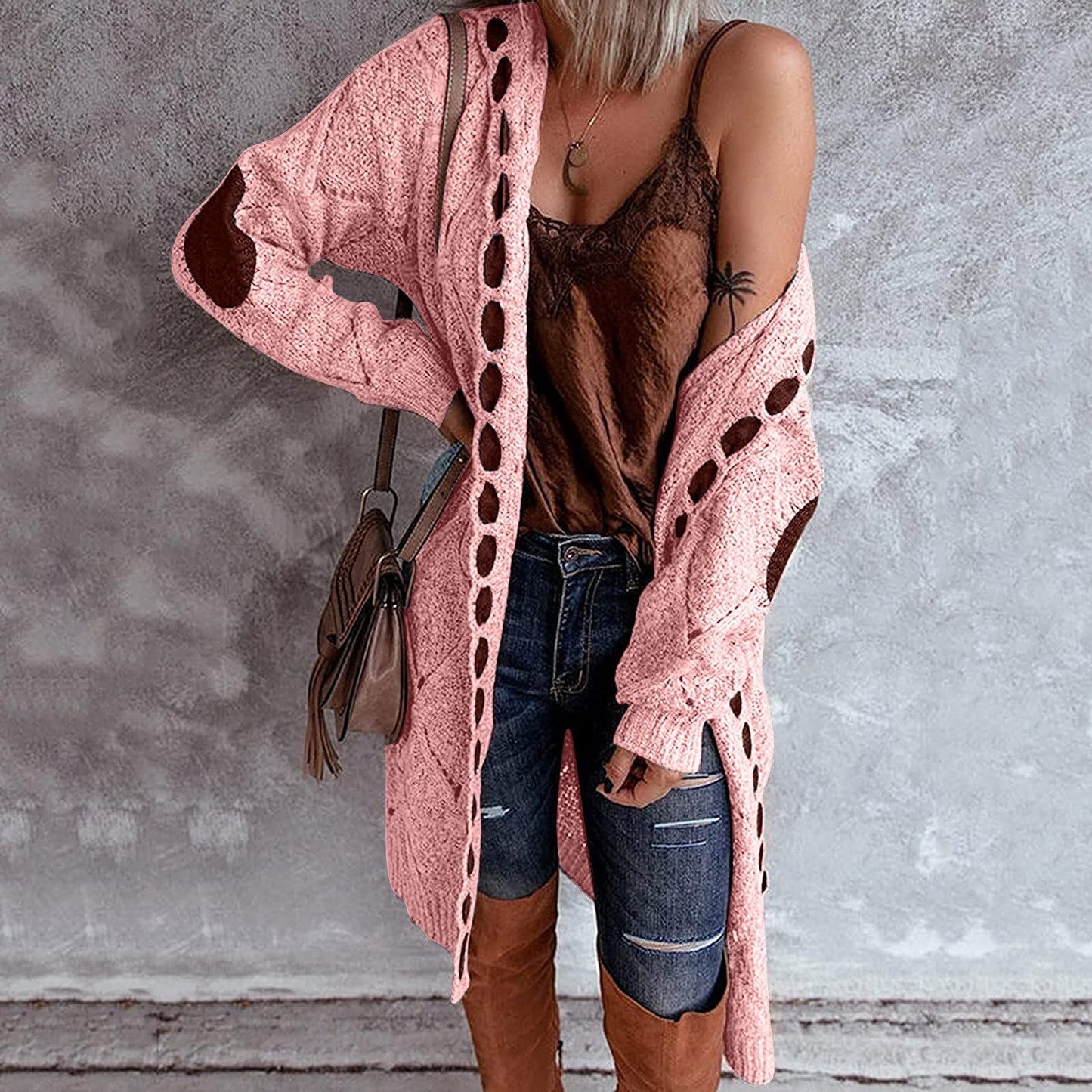 Alana - Schicker langer Kapuzen-Cardigan