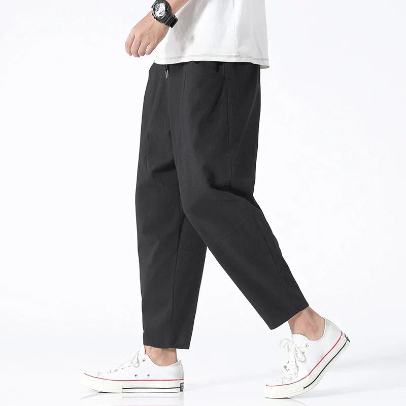 Daveric - Atmungsaktive Leinen-Shorts für Herren