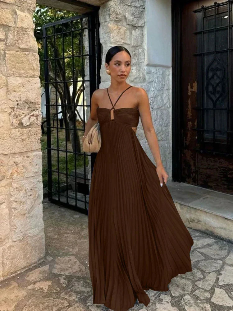 Ayelet - Falten-Maxikleid, Vielseitig & Elegant