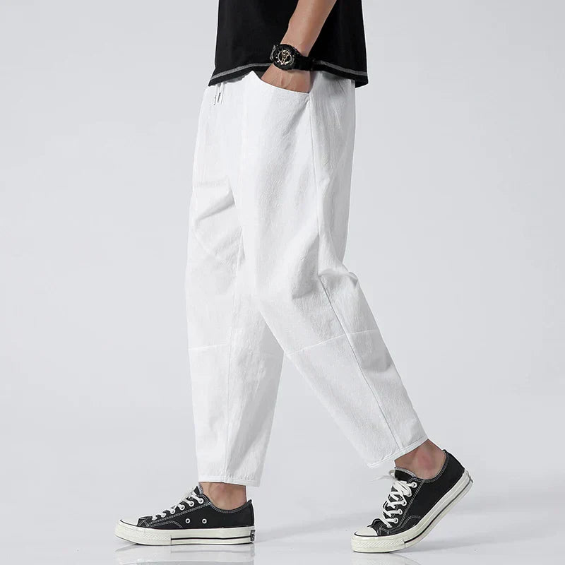 Daveric - Atmungsaktive Leinen-Shorts für Herren