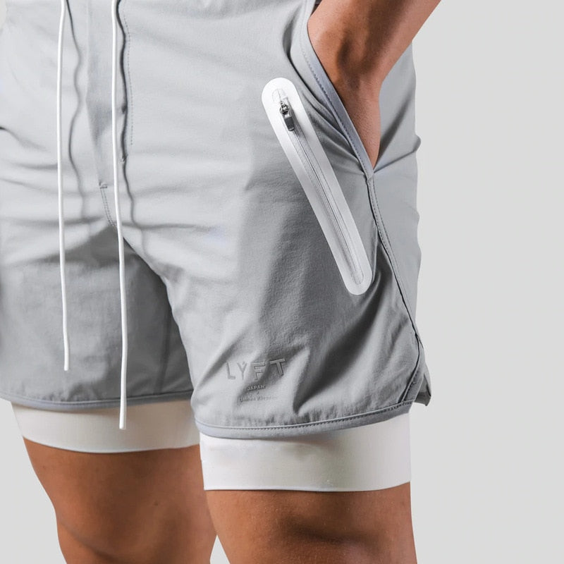 Keir - Herren-Trainingshose mit eingebauten Kompressionsshorts