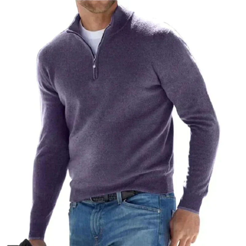 Agustín - Eleganter Herrenzipp-Pullover