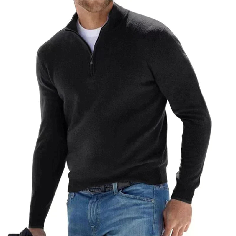 Agustín - Eleganter Herrenzipp-Pullover