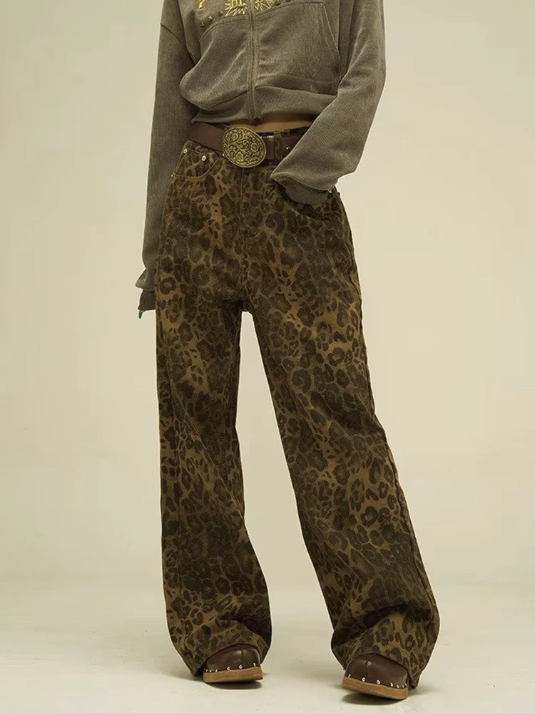 Arianna- Trendige Leoparden-Jeans, Markanter Print
