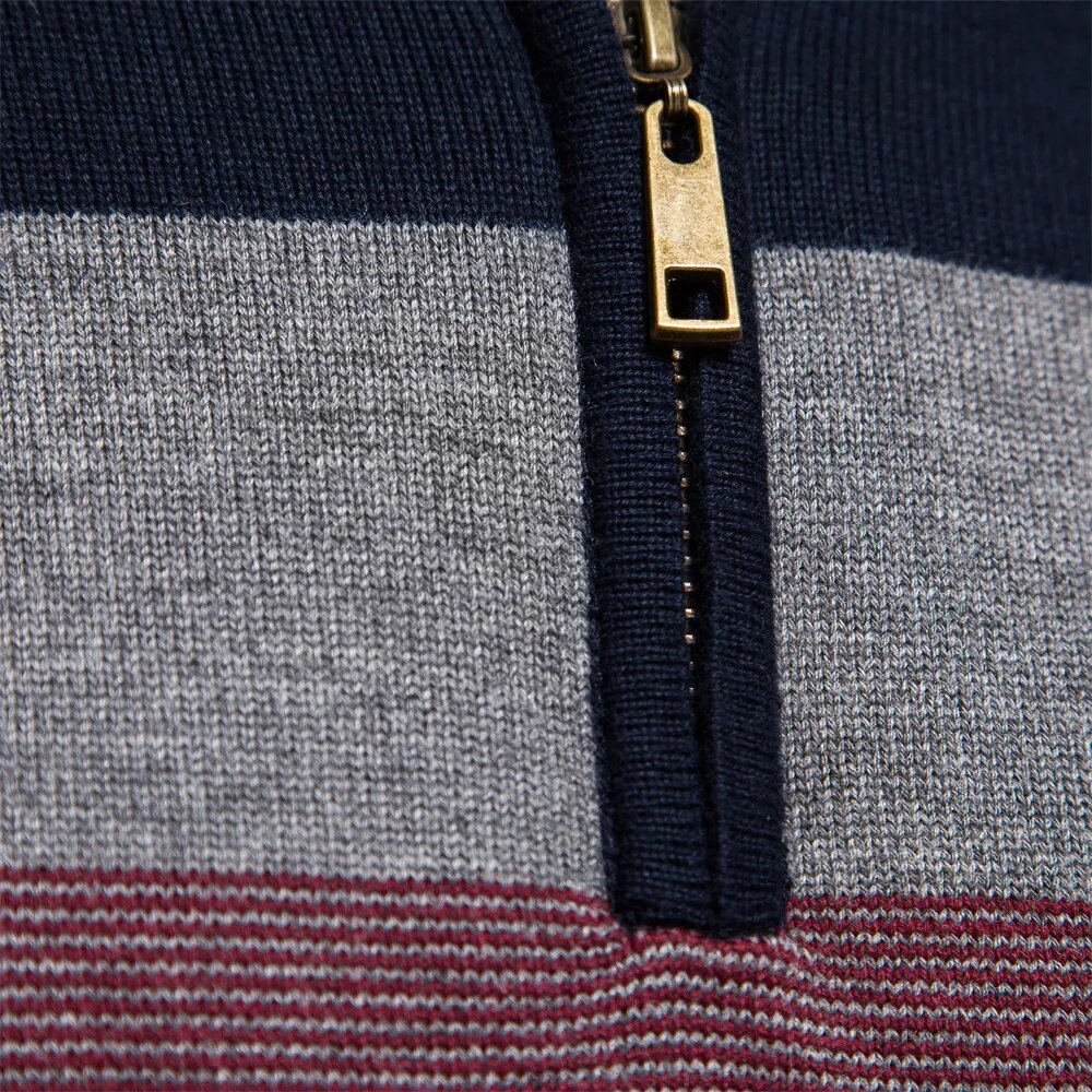 Rook - Männer-Pullover mit Viertel-Zipper